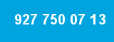 927 750 07 13